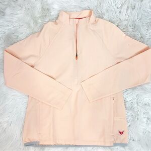 KORSA ORANGE ACCELERATE 1/4 ZIP ATHLETIC PULLOVER JACKET GOLF RUNNING SMALL NWT